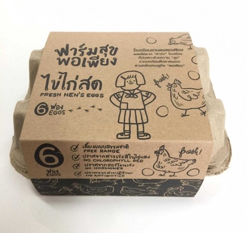 บรรจุภัณฑ์กระดาษคราฟ กล่องใส่ไข่สด ราคา